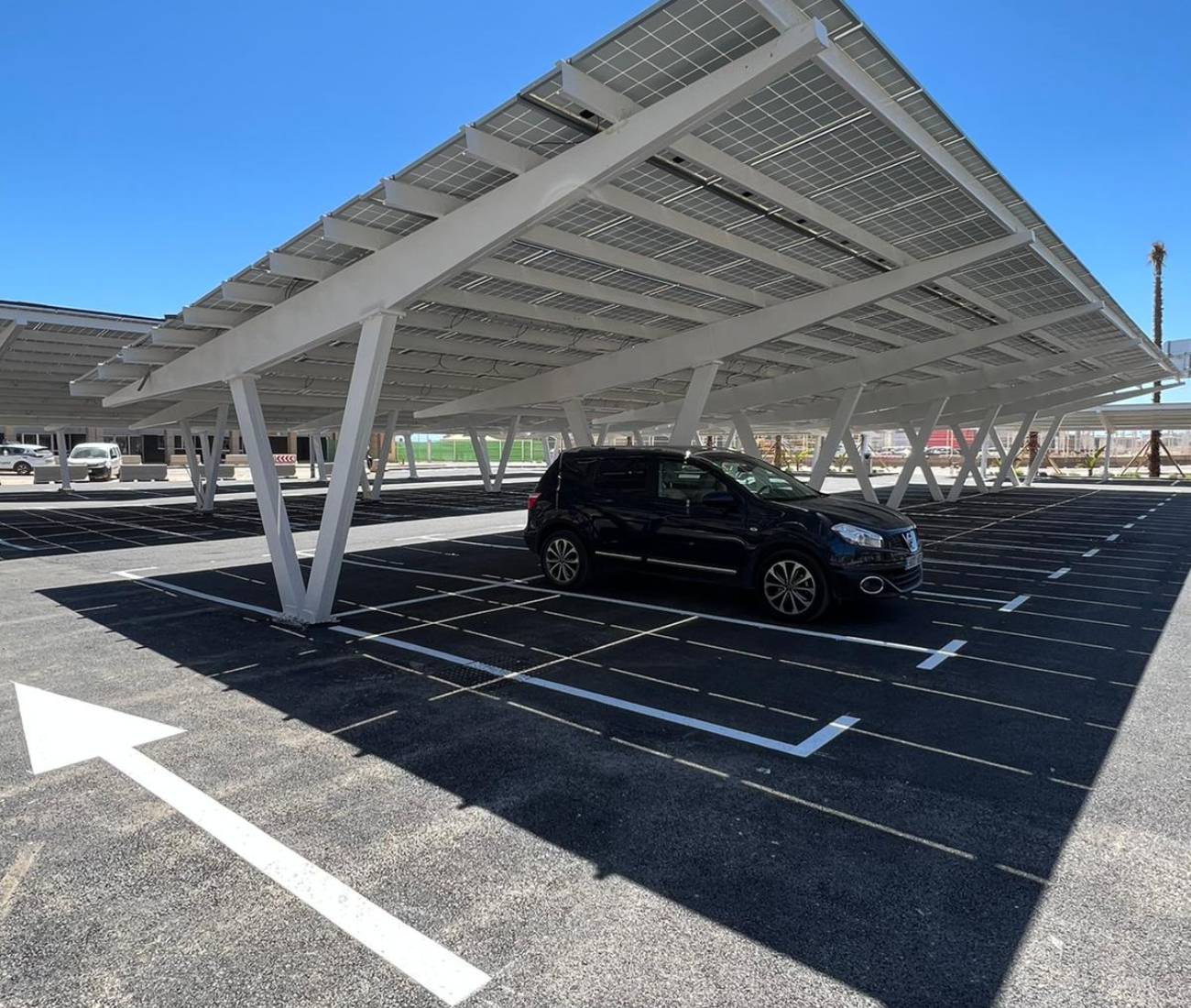 carport industriel galva acier 