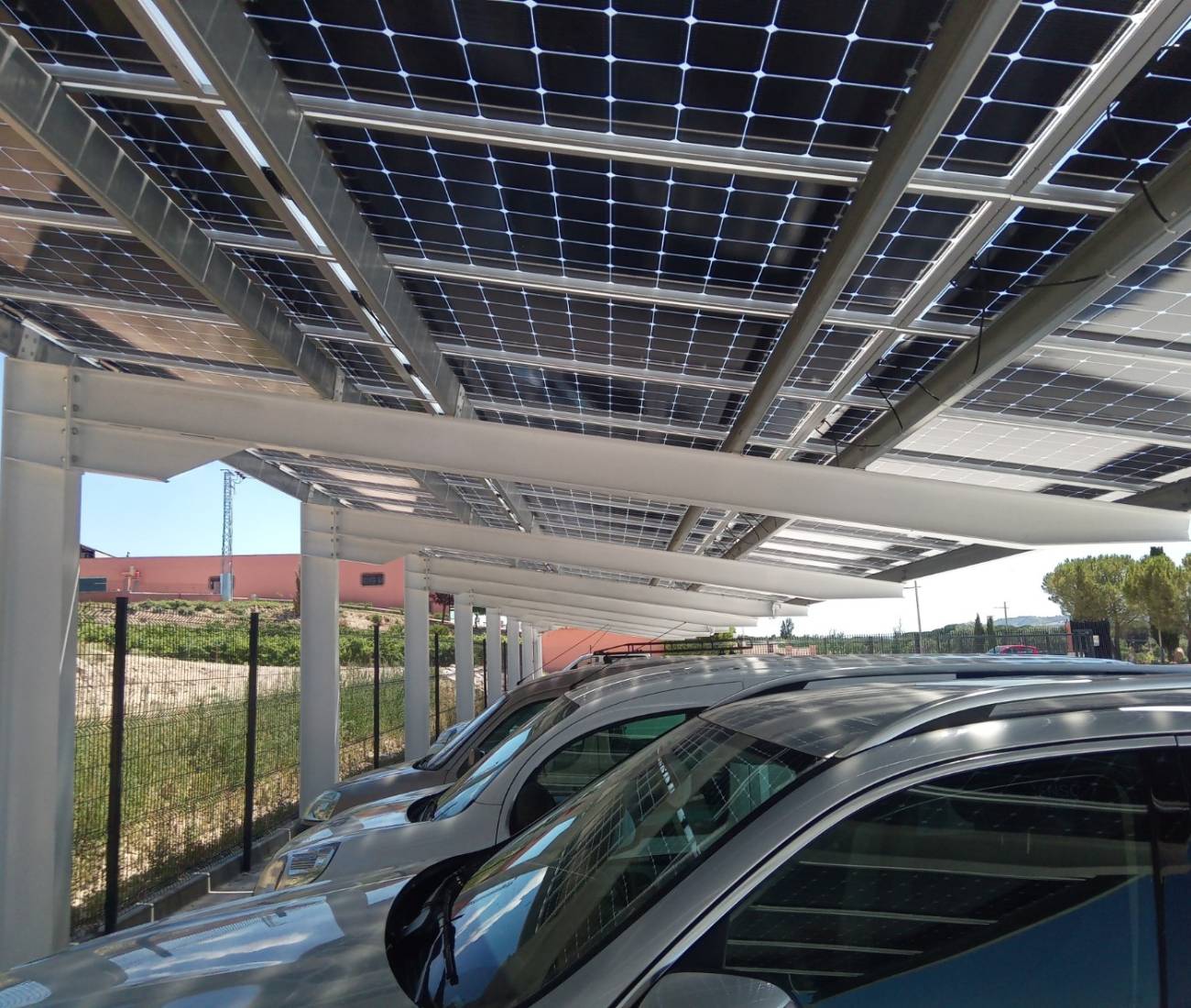 carport industriel galva acier 