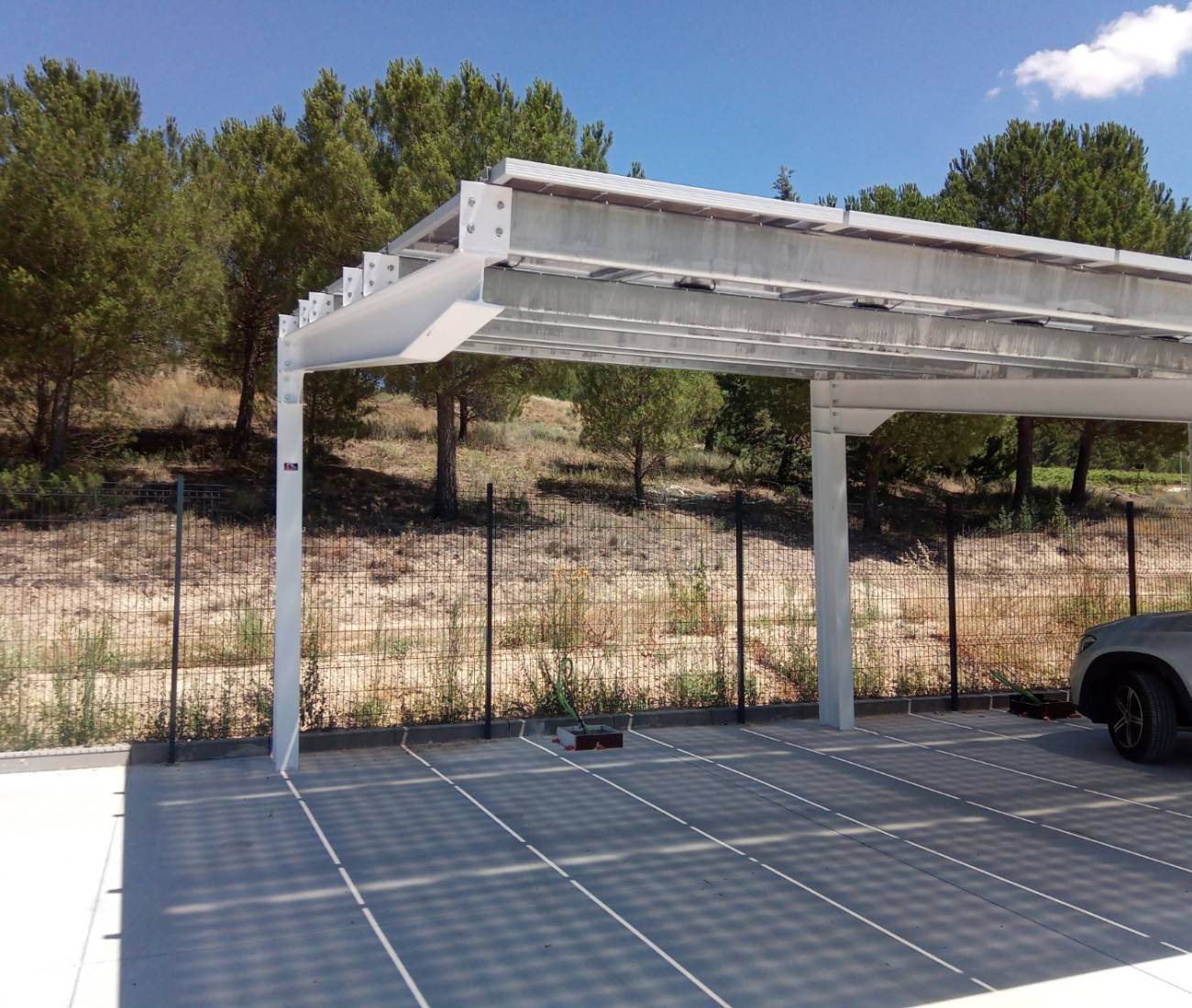 carport industriel galva acier 